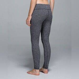 Lululemon Wunder Under Pant Coco Pique Black Size 4